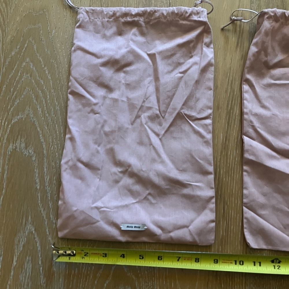 Two authentic Miu Miu dustbag for shoes. Barely Used. - Picture 5 of 8